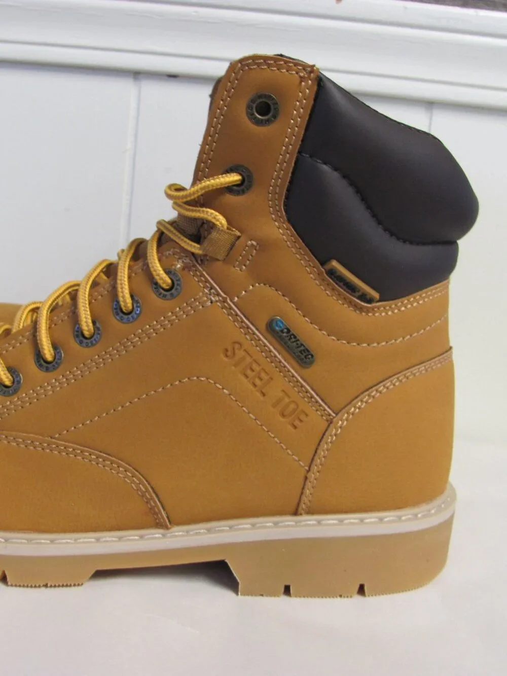 HI-TEC X-T MENS VEGAN LEATHER WORK BOOTS NWOB